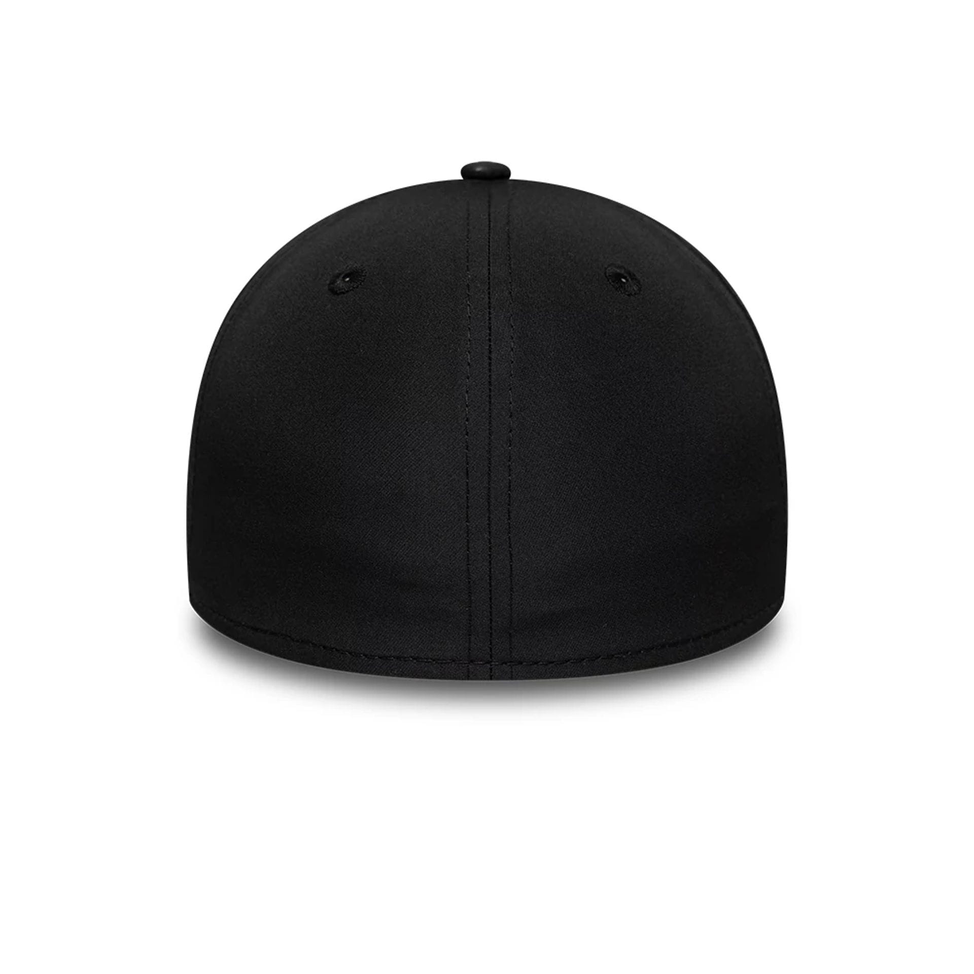 Pictured is this New Era Rubber Patch 39THIRTY M-Crown A-Frame Stretch Fit cap in black. 7