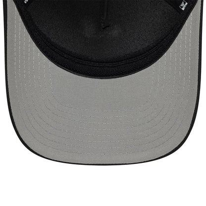 Pictured is this New Era Rubber Patch 39THIRTY M-Crown A-Frame Stretch Fit cap in black. 2