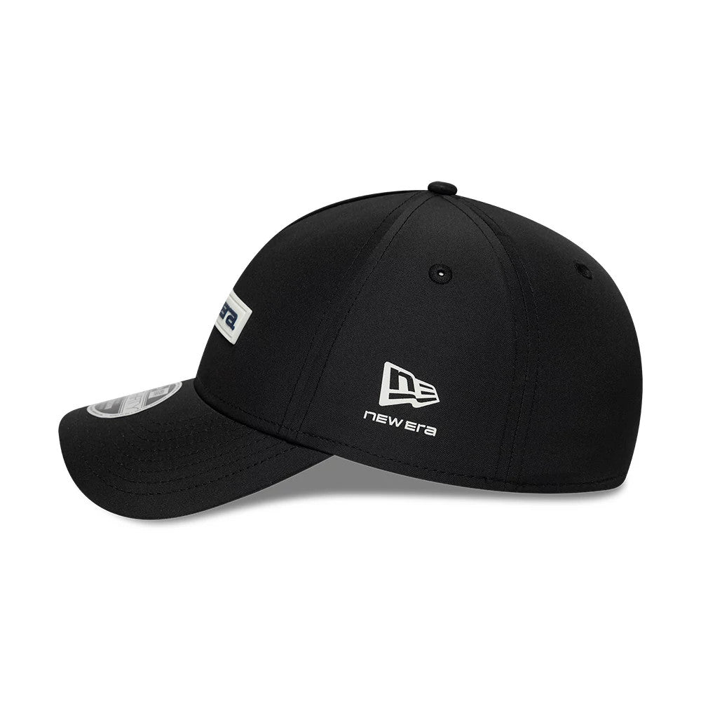 Pictured is this New Era Rubber Patch 39THIRTY M-Crown A-Frame Stretch Fit cap in black. 5