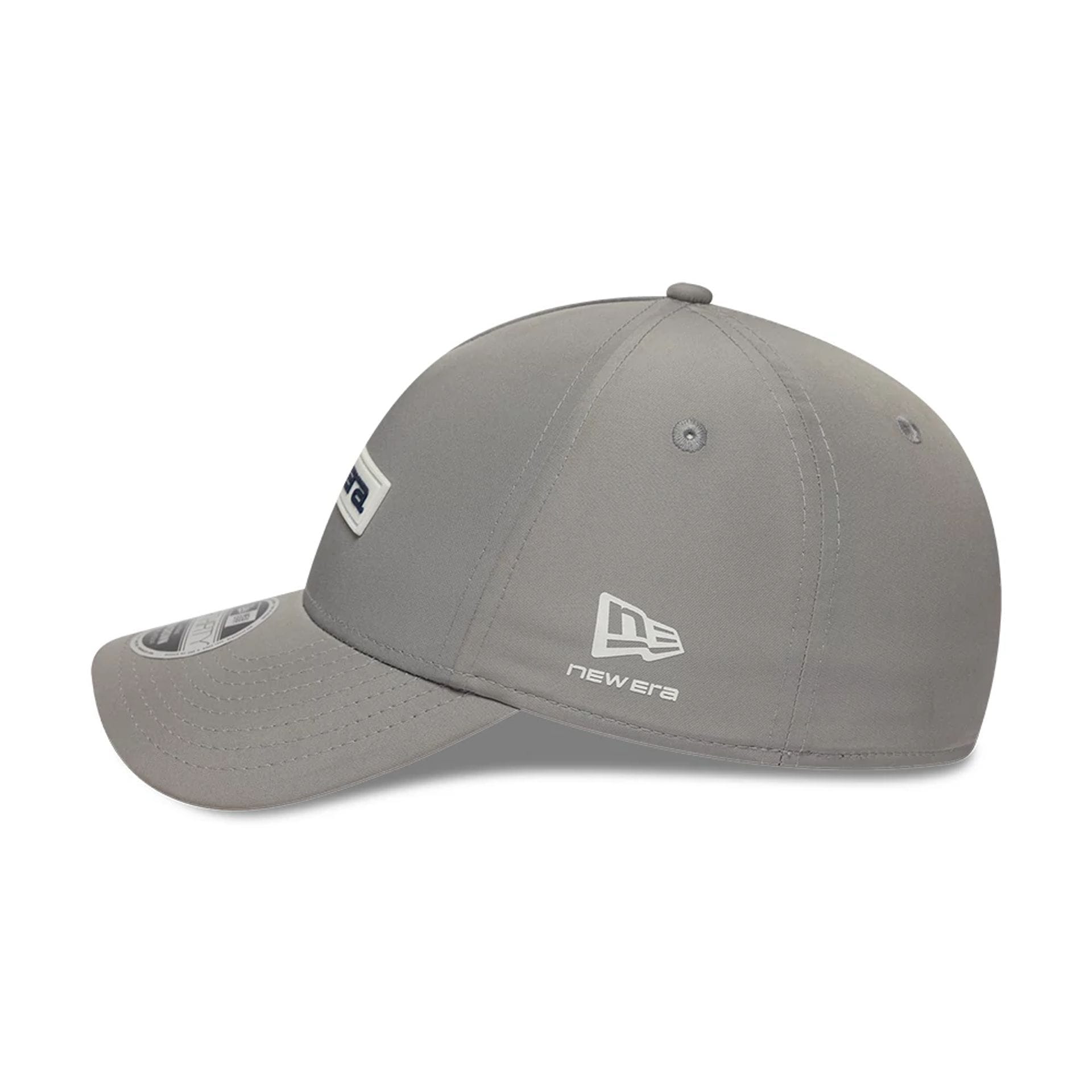 Pictured is this New Era Rubber Patch 39THIRTY M-Crown A-Frame Stretch Fit cap in grey. 5