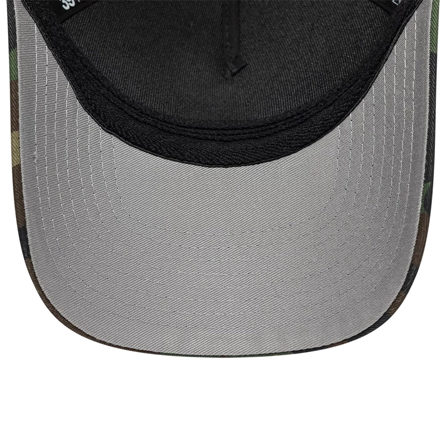 Pictured is this New Era Woodland Camo 39THIRTY M-Crown A-Frame Stretch Fit cap in woodland camo. 2