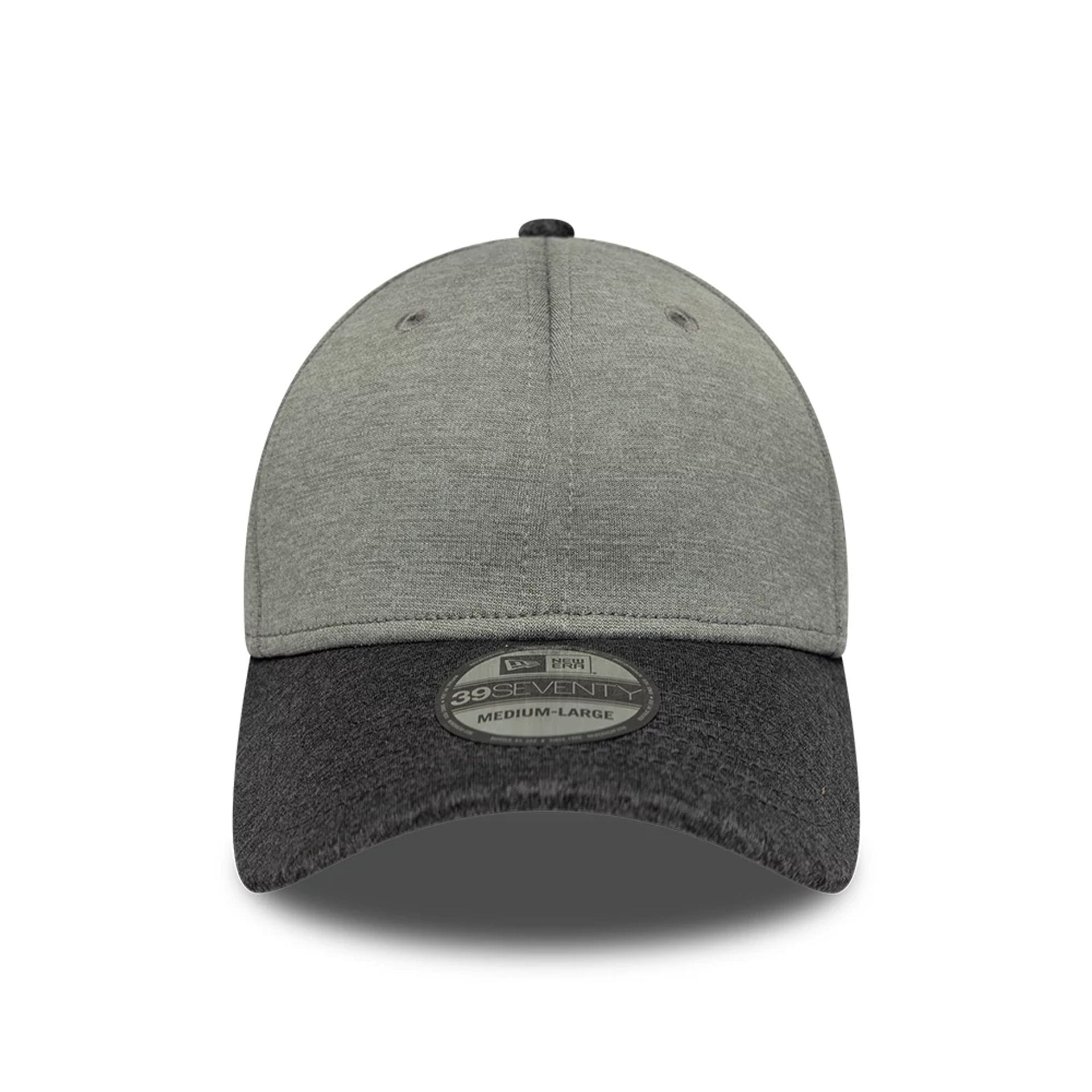 Pictured is this New Era 2 Tone 39SEVENTY Stretch Fit cap in grey. 2