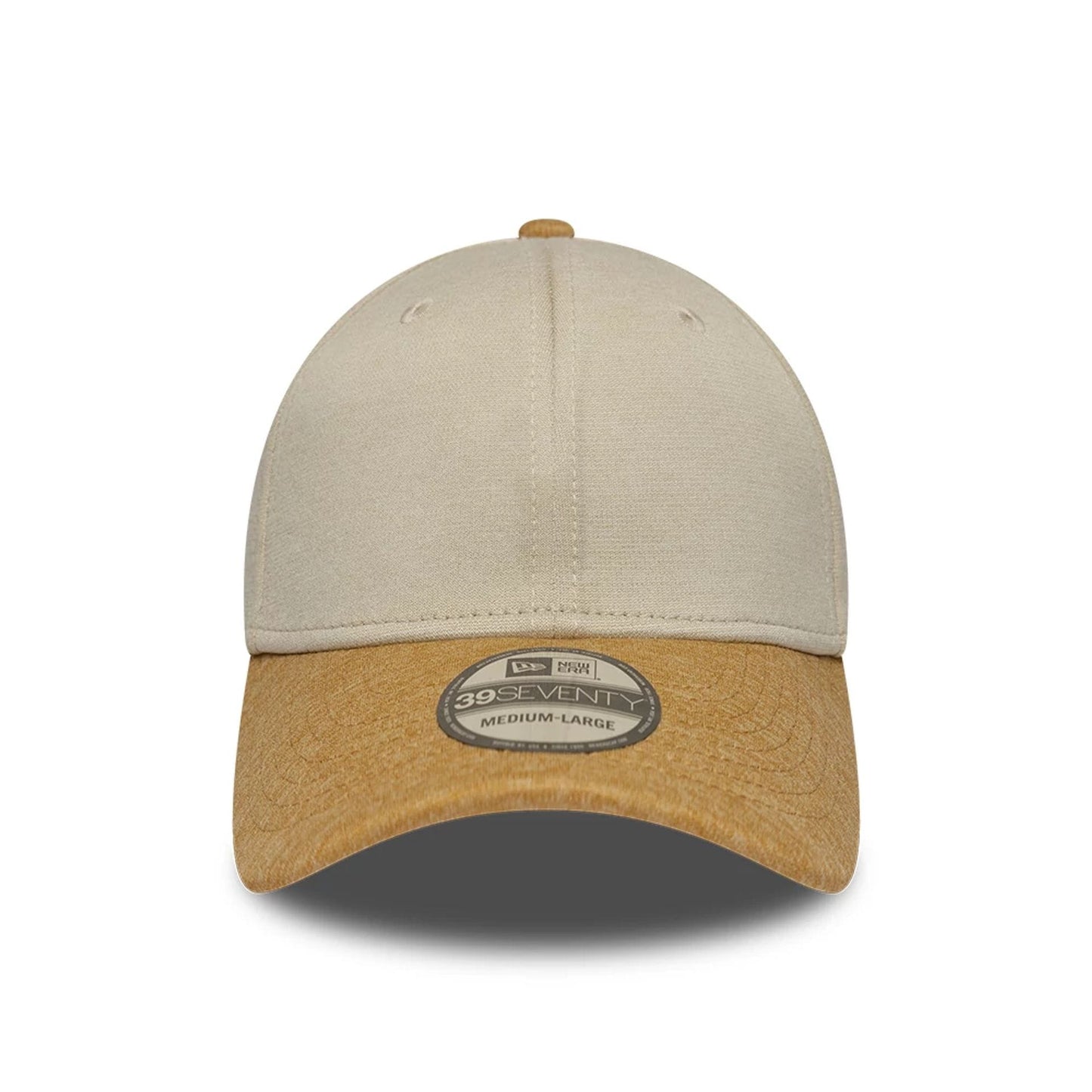 Pictured is this New Era 2 Tone 39SEVENTY Stretch Fit cap in Light Cream. 3