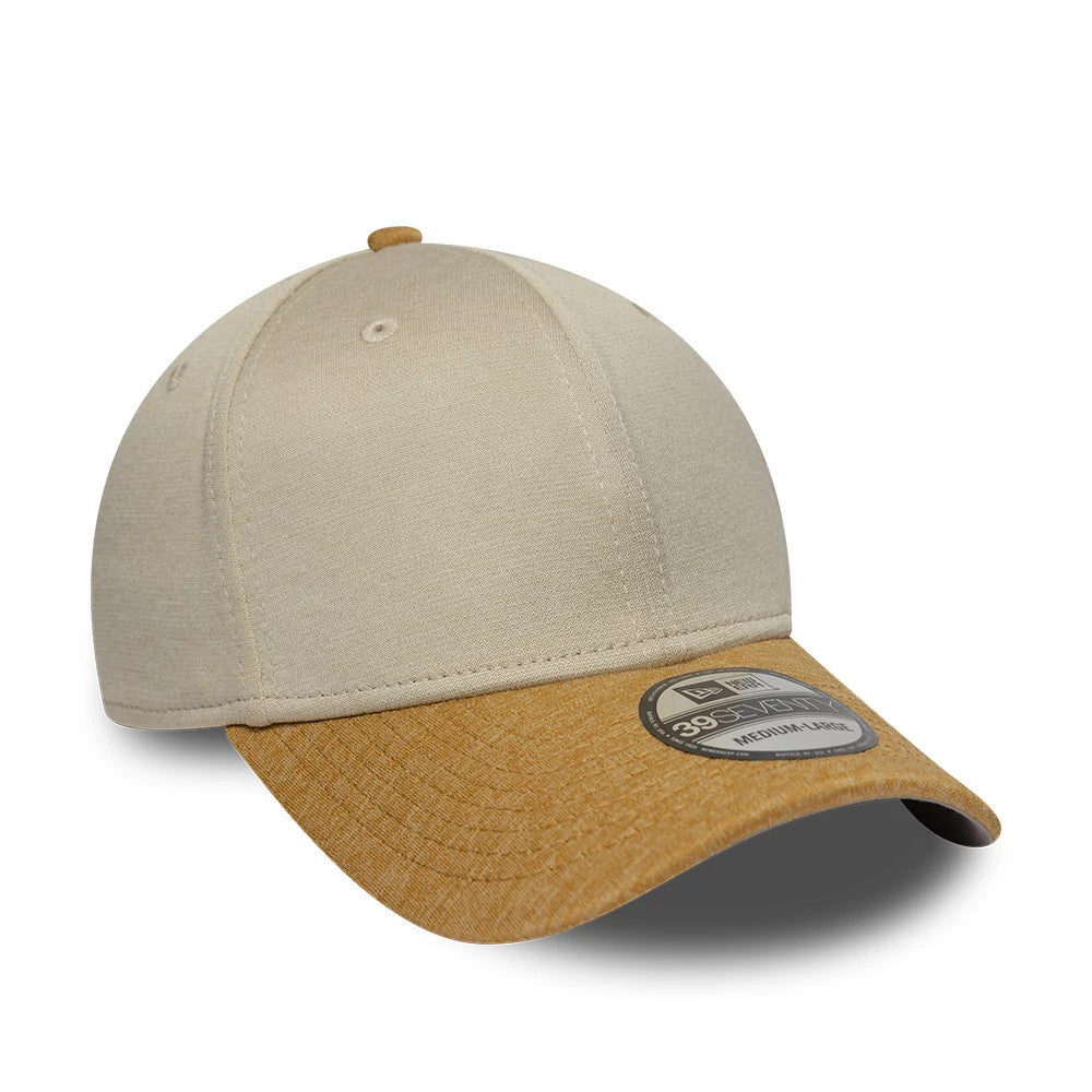 Pictured is this New Era 2 Tone 39SEVENTY Stretch Fit cap in Light Cream. 4