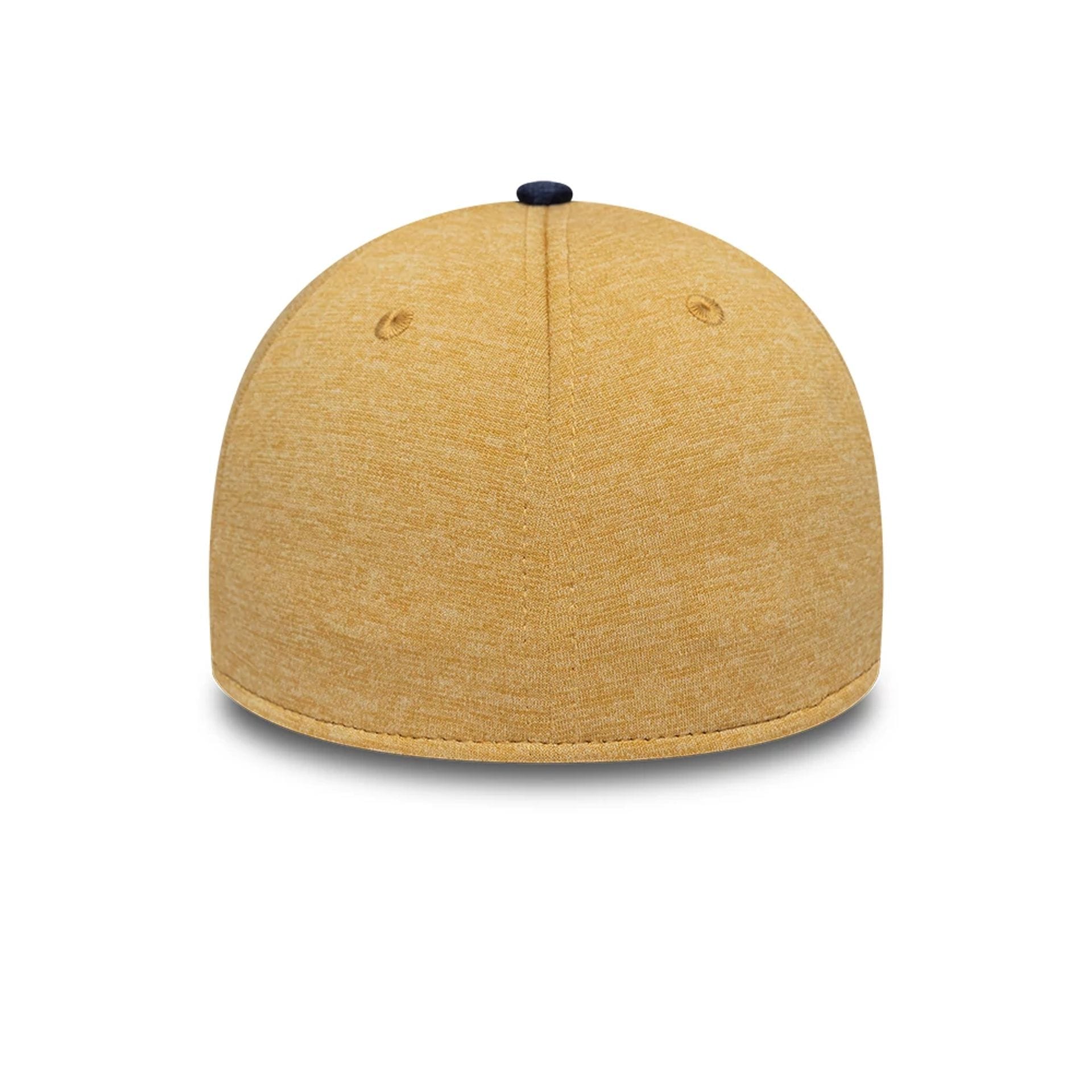 Pictured is this New Era 2 Tone 39SEVENTY Stretch Fit cap in yellow. 7