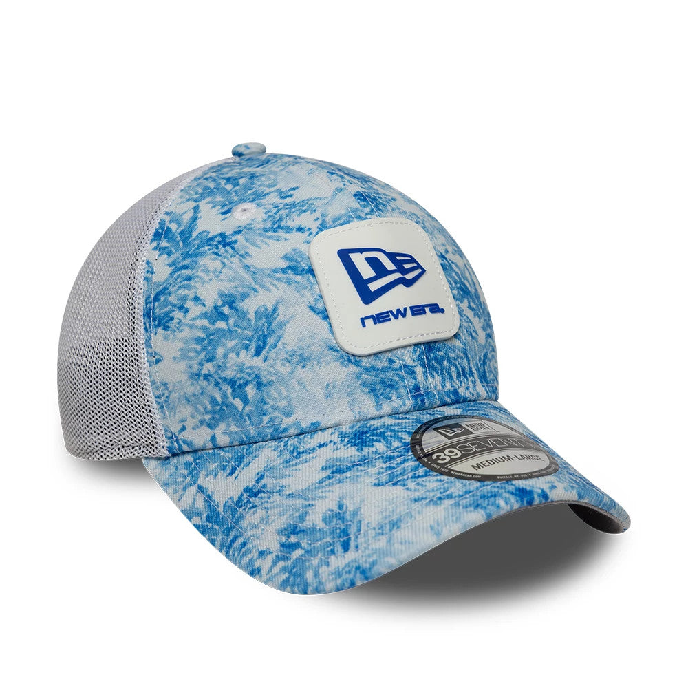 Pictured is this New Era Floral 39SEVENTY Stretch Fit cap in blue. 4