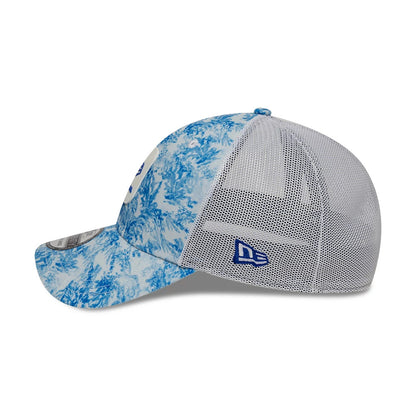 Pictured is this New Era Floral 39SEVENTY Stretch Fit cap in blue. 6