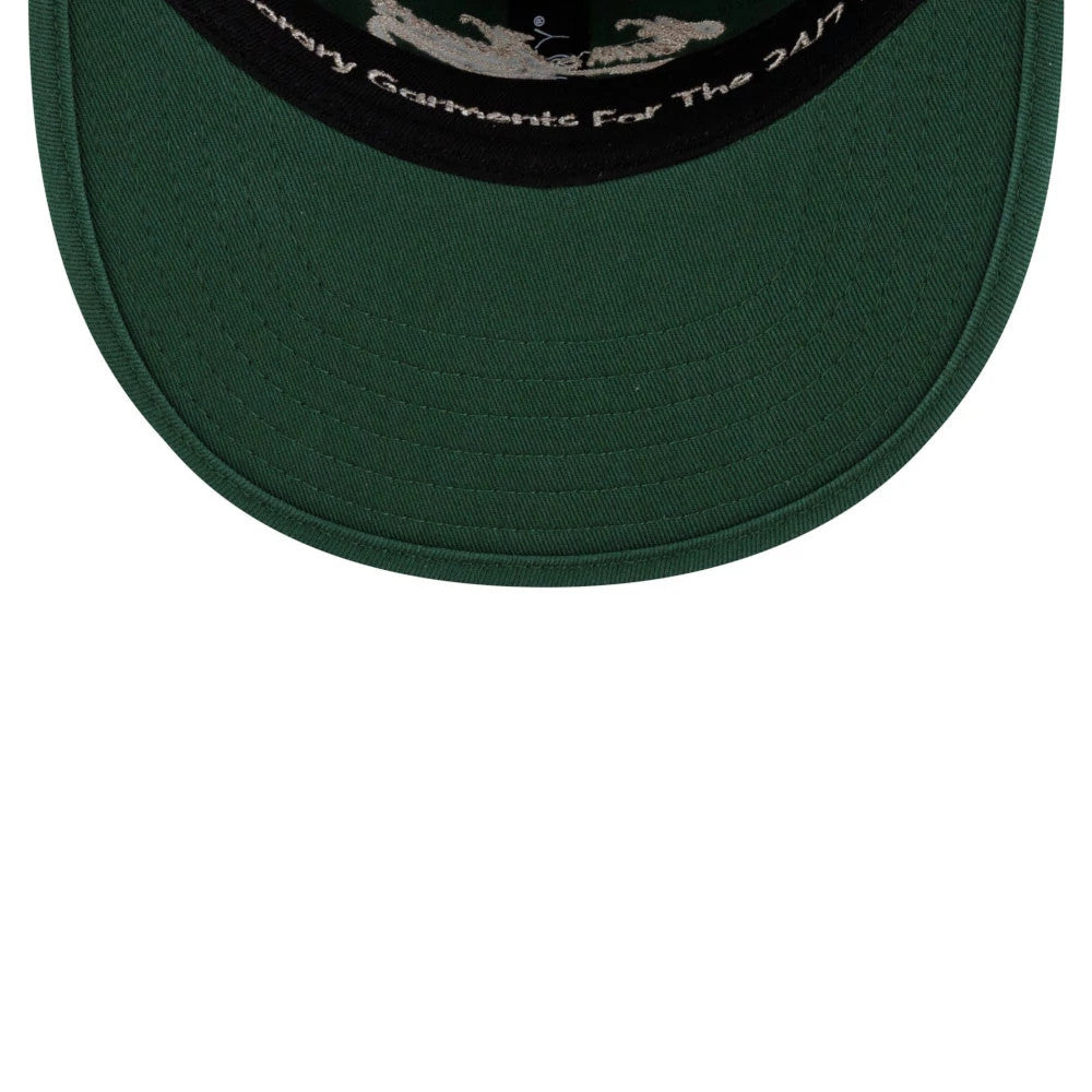 Pictured is this New Era X Hermanos Koumori Cursive Retro Crown 9FIFTY cap in green. 5