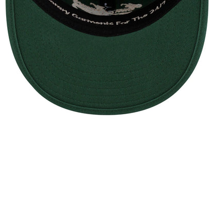 Pictured is this New Era X Hermanos Koumori Cursive Retro Crown 9FIFTY cap in green. 5