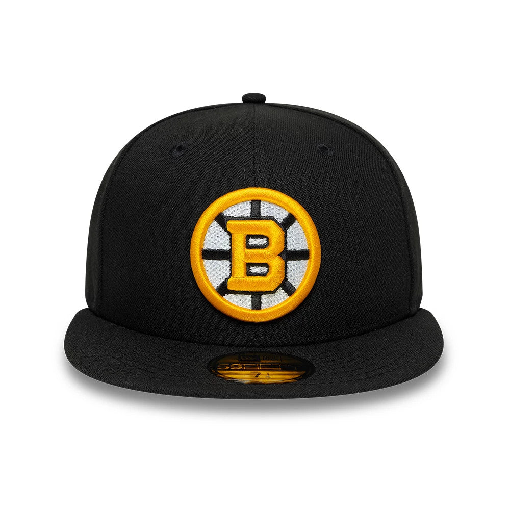 Pictured is this NHL Basic Boston Bruins 59FIFTY Fitted cap in black. 3