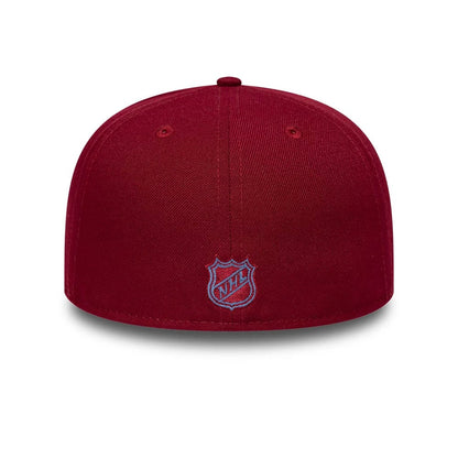 Pictured is this NHL Basic Colorado Avalanche 59FIFTY Fitted cap in dark red. 5