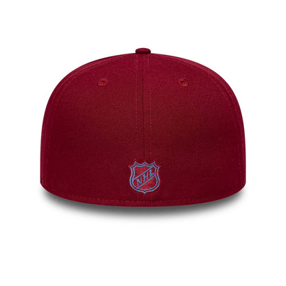 Pictured is this NHL Basic Colorado Avalanche 59FIFTY Fitted cap in dark red. 5