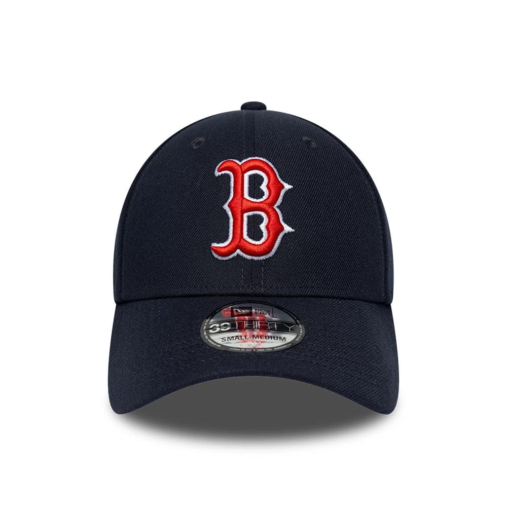 Pictured is this MLB Classic Boston Red Sox 39THIRTY Stretch Fit cap in navy. 2
