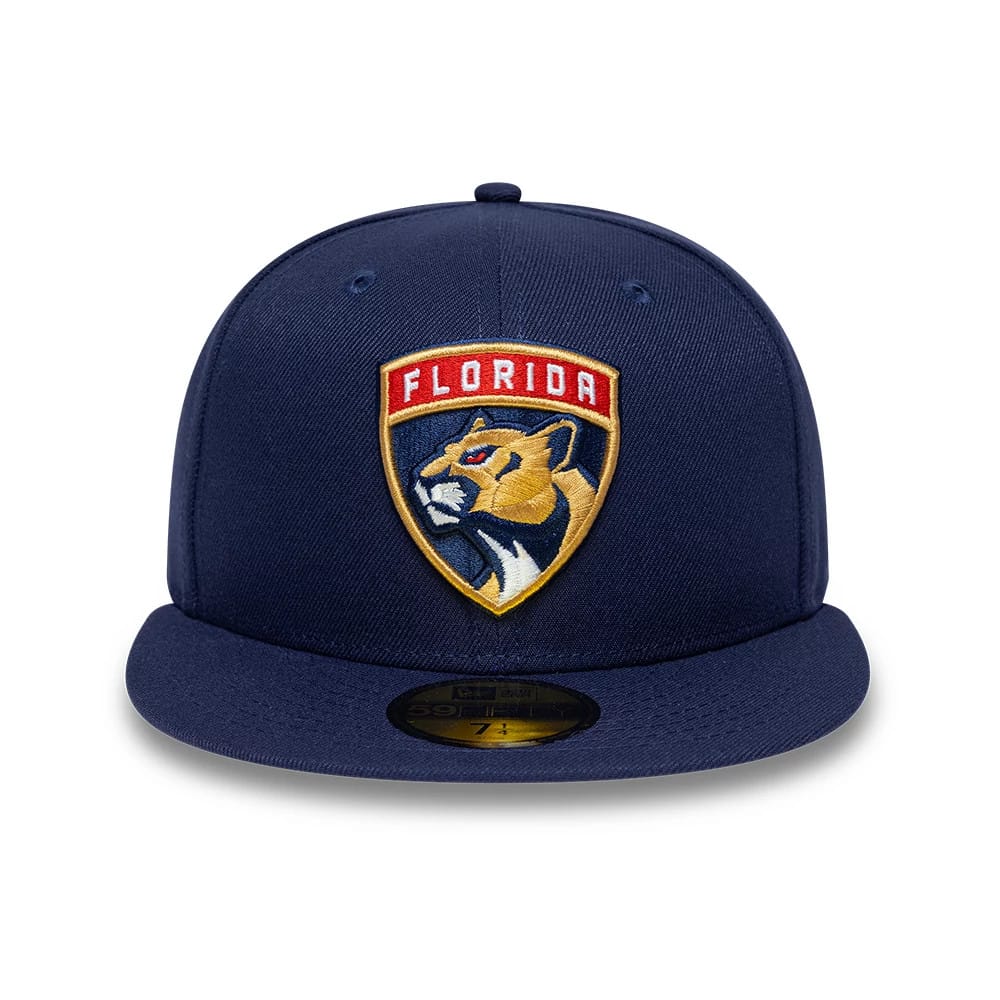 Pictured is this NHL Classic Florida Panthers 59FIFTY Fitted cap in navy. 3