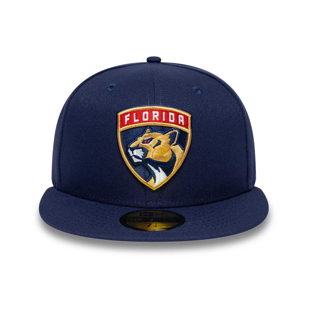 Pictured is this NHL Classic Florida Panthers 59FIFTY Fitted cap in navy. 3
