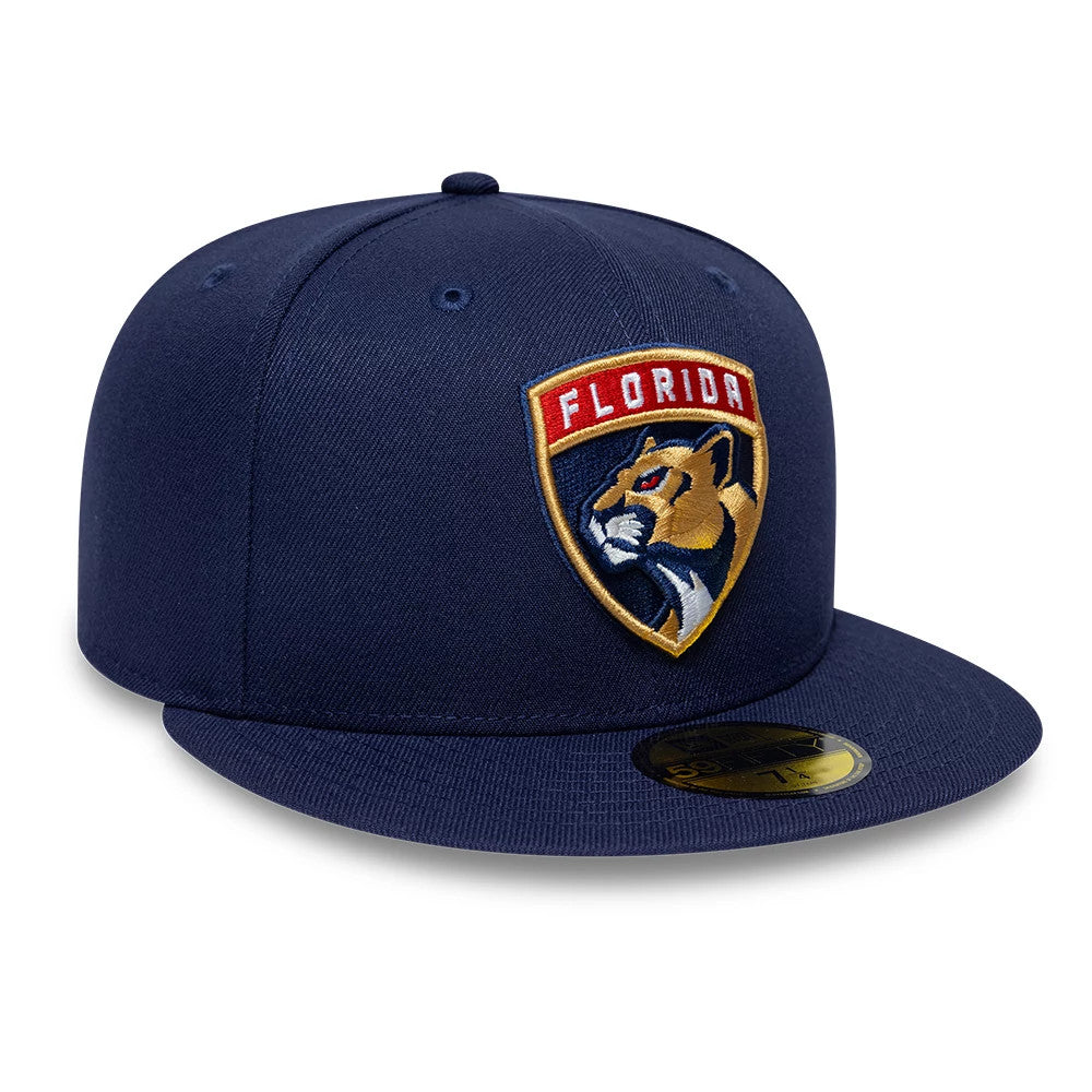 Pictured is this NHL Classic Florida Panthers 59FIFTY Fitted cap in navy. 4