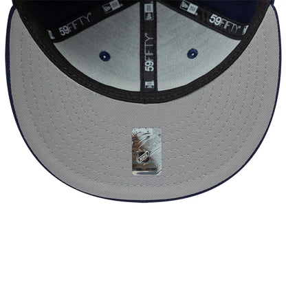 Pictured is this NHL Classic Florida Panthers 59FIFTY Fitted cap in navy. 2