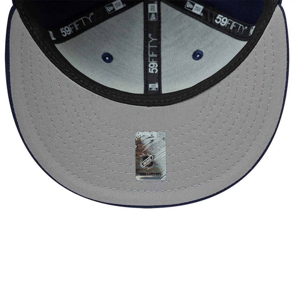 Pictured is this NHL Classic Florida Panthers 59FIFTY Fitted cap in navy. 2
