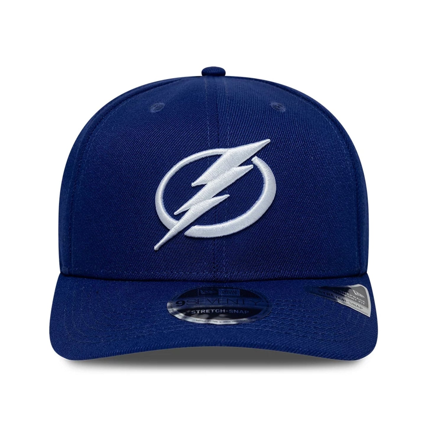 Pictured is this NHL Team Tampa Bay Lightning 9SEVENTY Stretch Snap cap in dark blue. 3