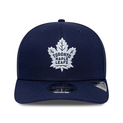 Pictured is this NHL Team Toronto Maple Leafs 9SEVENTY Stretch Snap cap in navy. 3