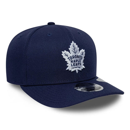 Pictured is this NHL Team Toronto Maple Leafs 9SEVENTY Stretch Snap cap in navy. 4
