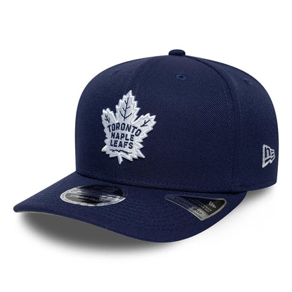Pictured is this NHL Team Toronto Maple Leafs 9SEVENTY Stretch Snap cap in navy. 1