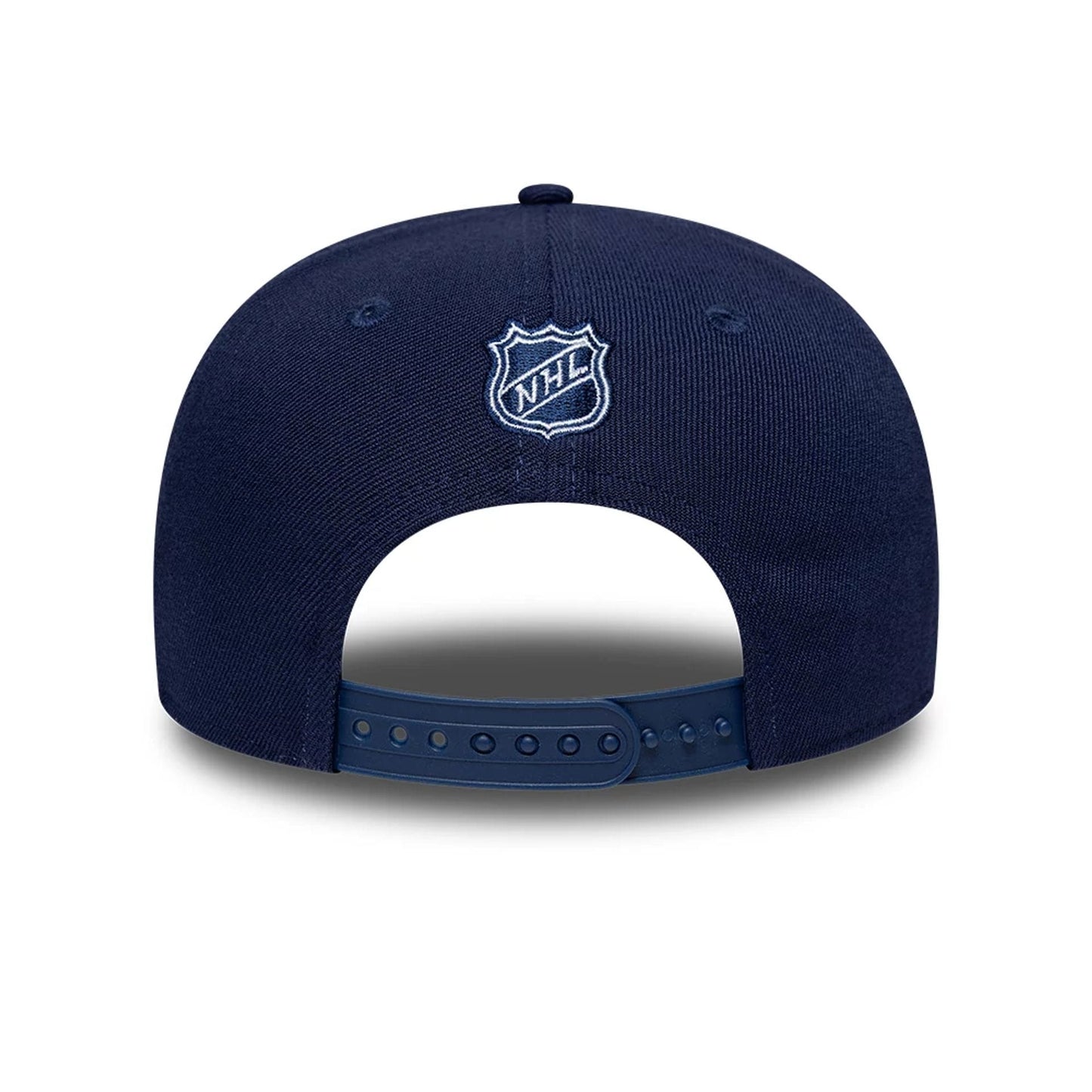 Pictured is this NHL Team Toronto Maple Leafs 9SEVENTY Stretch Snap cap in navy. 7