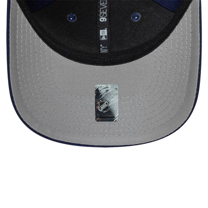 Pictured is this NHL Team Toronto Maple Leafs 9SEVENTY Stretch Snap cap in navy. 2