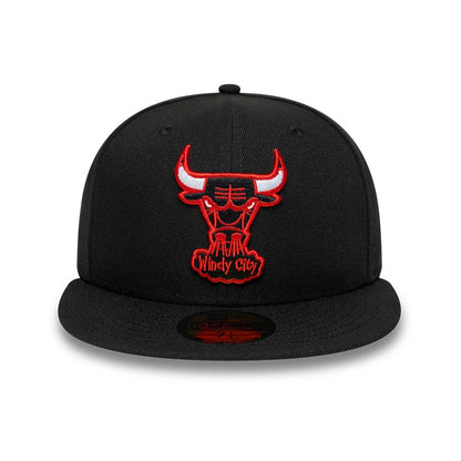 Pictured is this NBA Hardwood Classic Chicago Bulls 59FIFTY Fitted cap in black. 3
