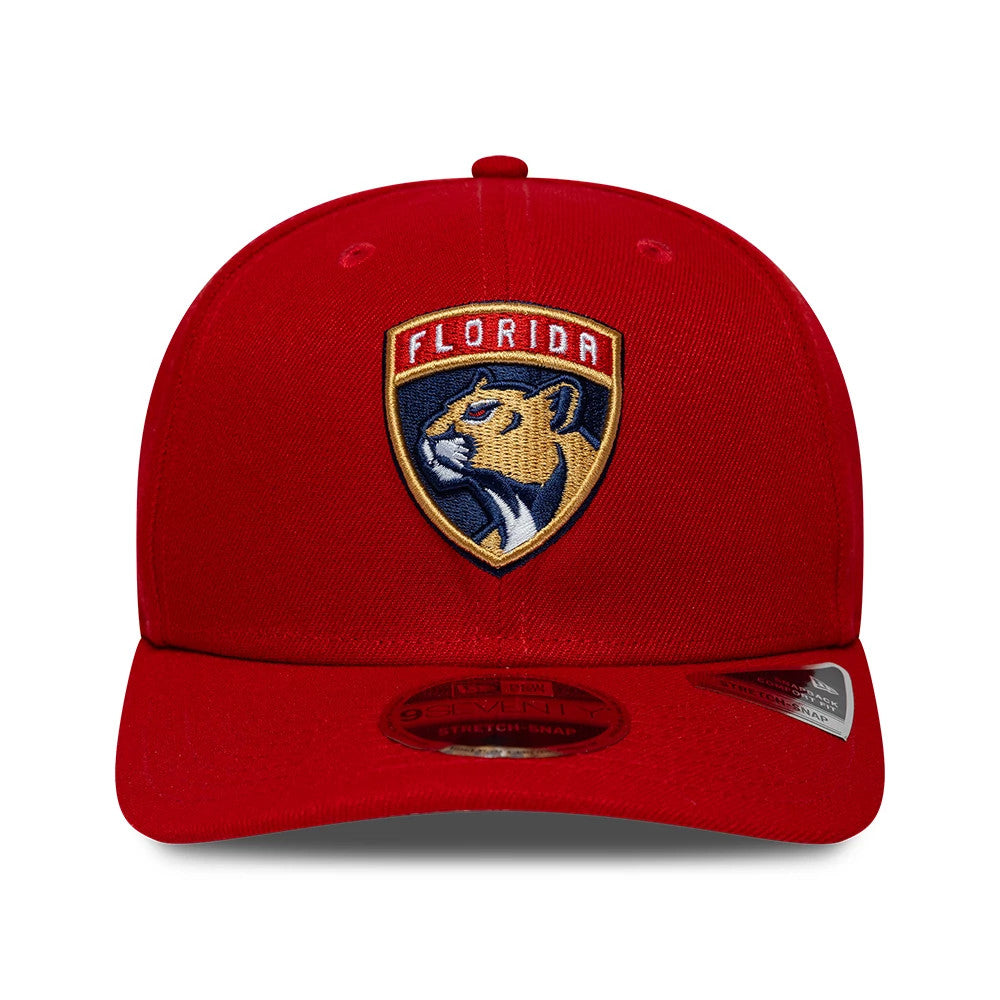 Pictured is this NHL Team Florida Panthers 9SEVENTY Stretch Snap cap in red. 3