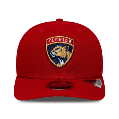 Pictured is this NHL Team Florida Panthers 9SEVENTY Stretch Snap cap in red. 3