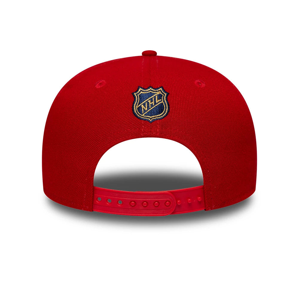 Pictured is this NHL Team Florida Panthers 9SEVENTY Stretch Snap cap in red. 5
