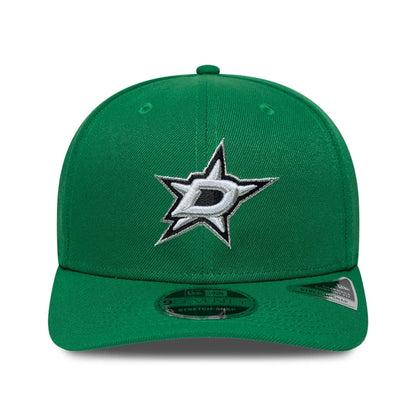 Pictured is this NHL Team Dallas Stars 9SEVENTY Stretch Snap cap in green. 3