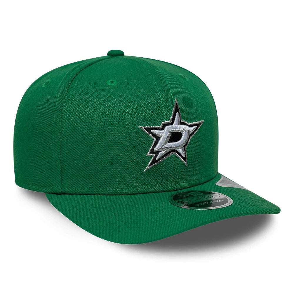 Pictured is this NHL Team Dallas Stars 9SEVENTY Stretch Snap cap in green. 4