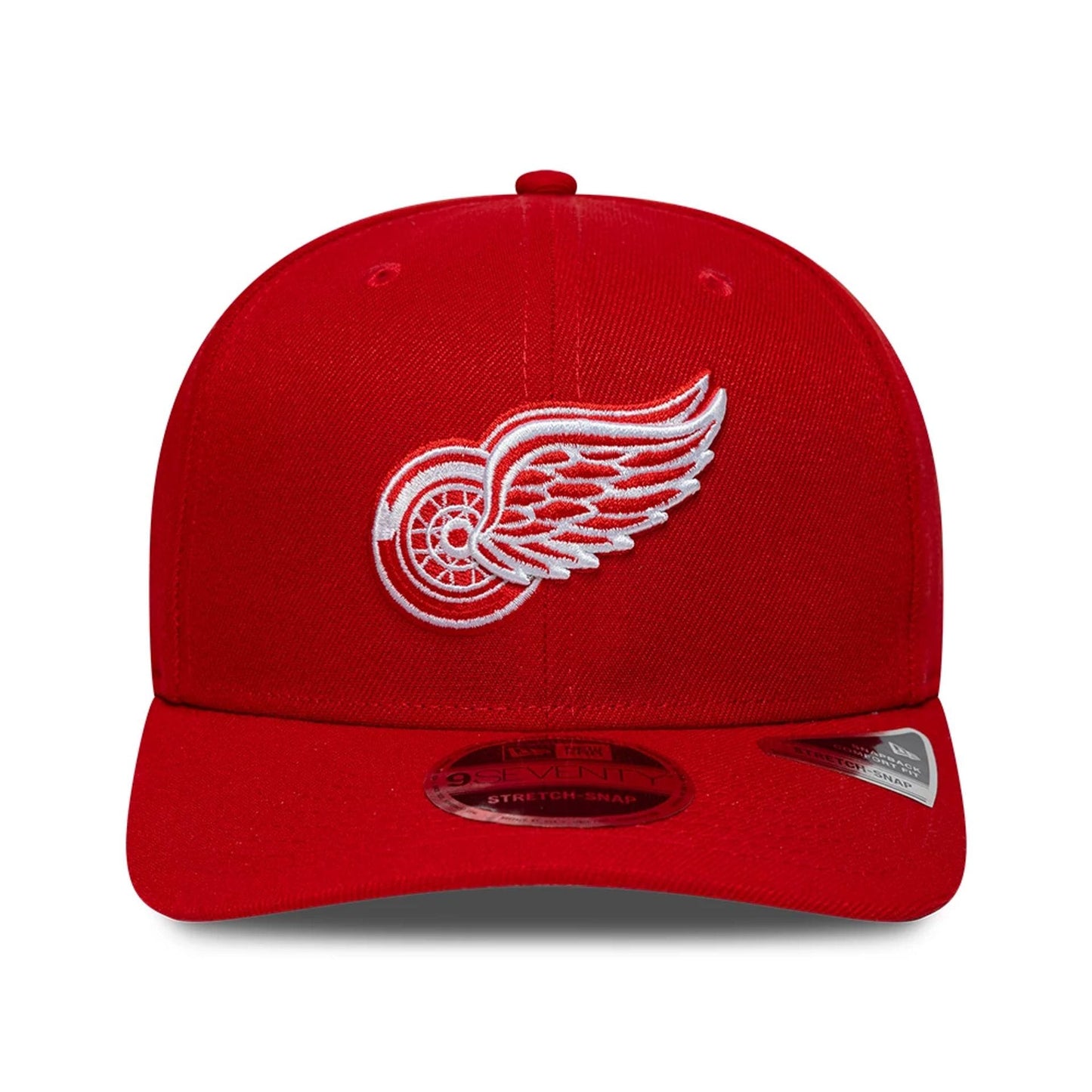 Pictured is this NHL Team Detroit Red Wings 9SEVENTY Stretch Snap cap in red. 3