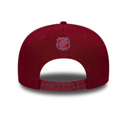 Pictured is this NHL Team Colorado Avalanche 9SEVENTY Stretch Snap cap in dark red. 5