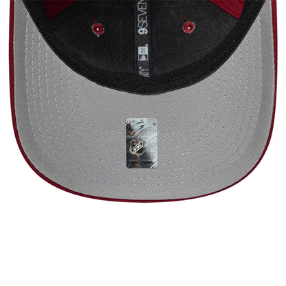 Pictured is this NHL Team Colorado Avalanche 9SEVENTY Stretch Snap cap in dark red. 2
