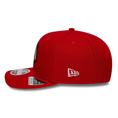 Pictured is this NHL Team Chicago Blackhawks 9SEVENTY Stretch Snap cap in red. 6