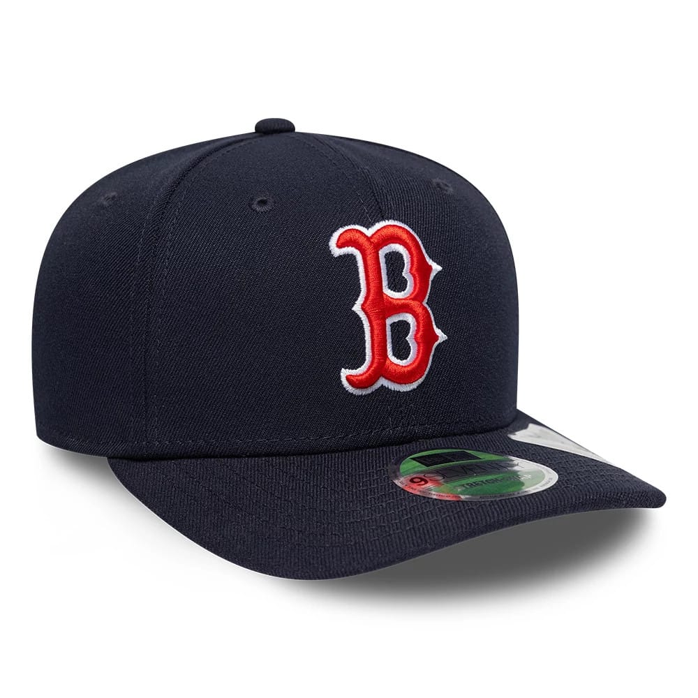Pictured is this MLB Player Replica Boston Red Sox 9SEVENTY Stretch Snap cap in navy. 3