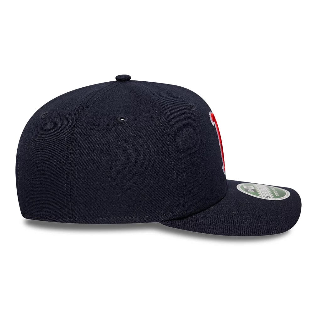Pictured is this MLB Player Replica Boston Red Sox 9SEVENTY Stretch Snap cap in navy. 6