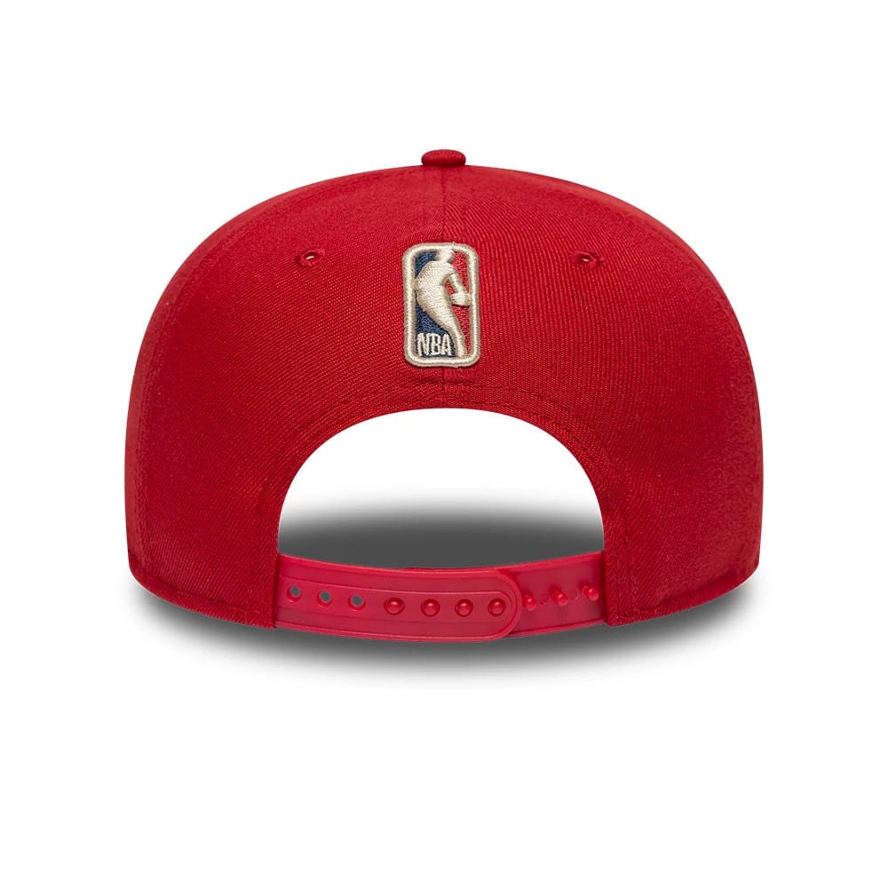Pictured is this NBA Hardwood Classic Denver Nuggets 9FIFTY A-Frame Snapback cap in dark red. 5