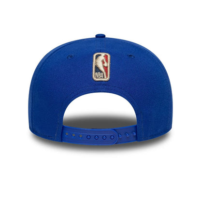 Pictured is this NBA Hardwood Classic Golden State Warriors 9FIFTY A-Frame Snapback cap in blue. 7