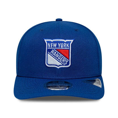 Pictured is this NHL Team New York Rangers 9SEVENTY Stretch Snap cap in blue. 3