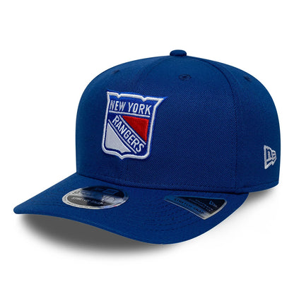 Pictured is this NHL Team New York Rangers 9SEVENTY Stretch Snap cap in blue. 1
