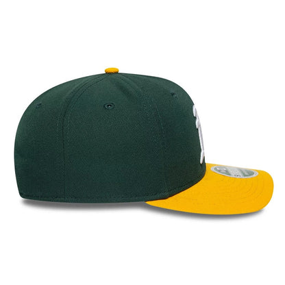Pictured is this MLB Player Replica Athletics 9SEVENTY Stretch Snap cap in dark green. 6