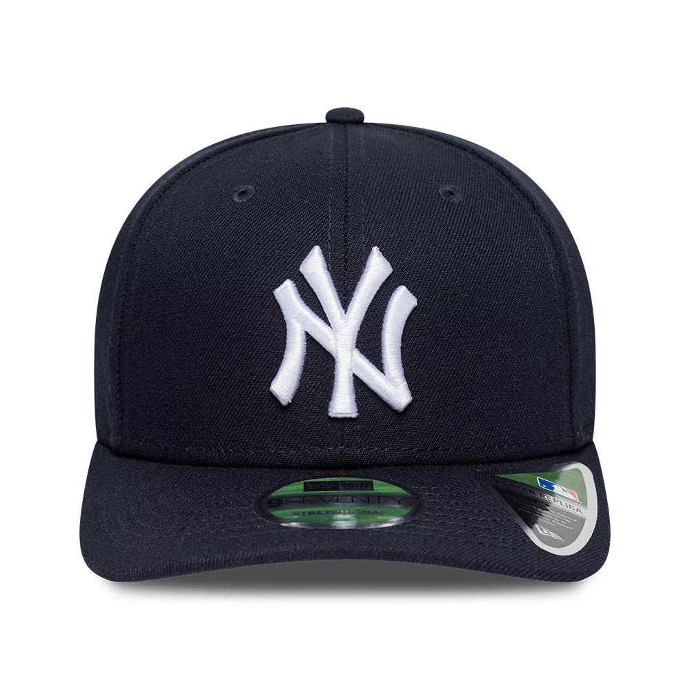 Pictured is this MLB Player Replica New York Yankees 9SEVENTY Stretch Snap cap in navy. 2