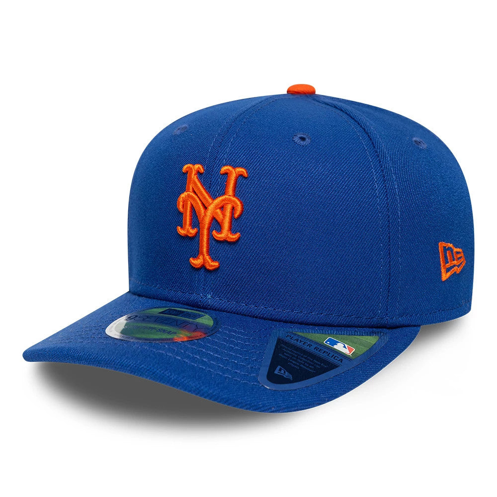 Pictured is this MLB Player Replica New York Mets 9SEVENTY Stretch Snap cap in blue. 1