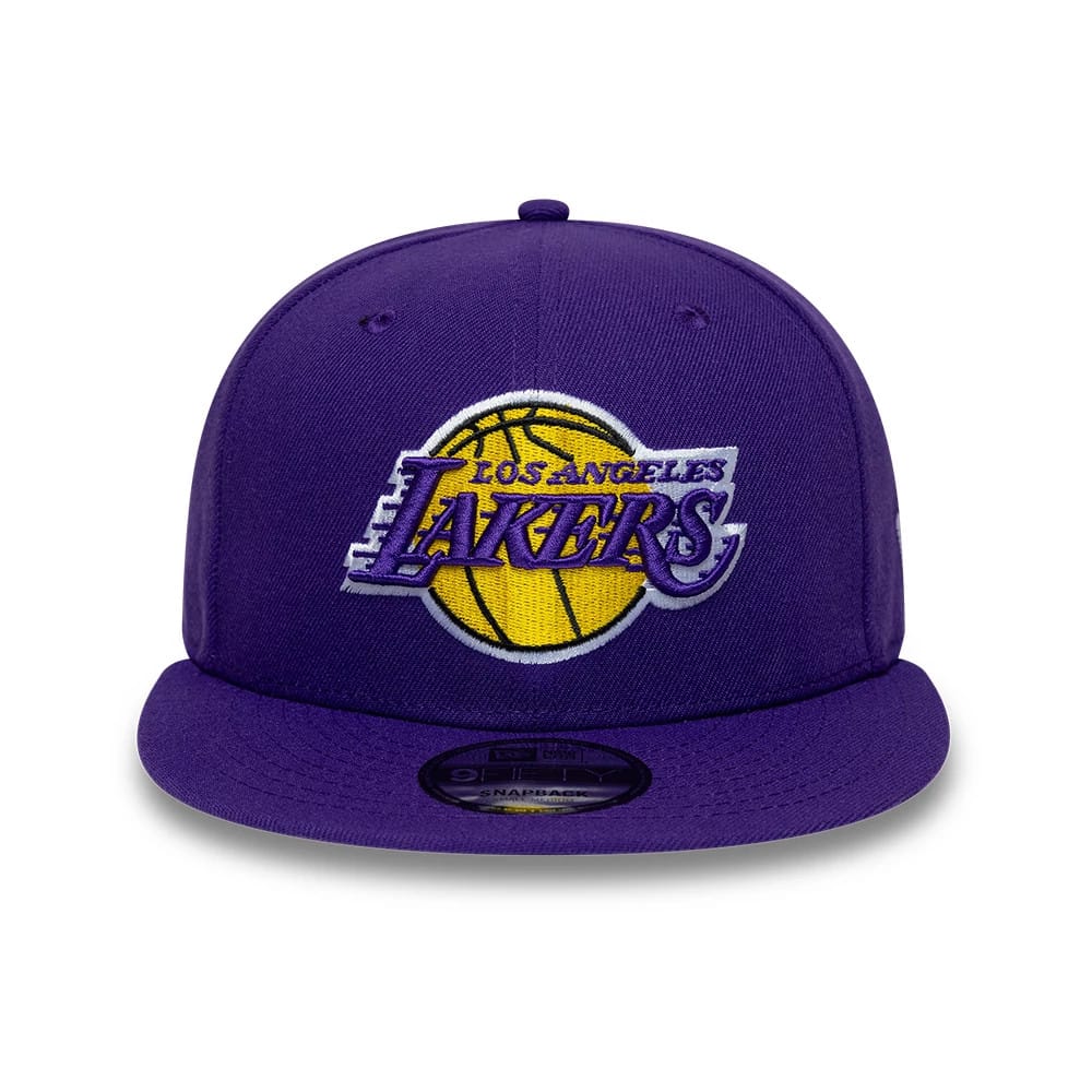Pictured is this NBA LA Lakers 9FIFTY Snapback cap in purple. 2