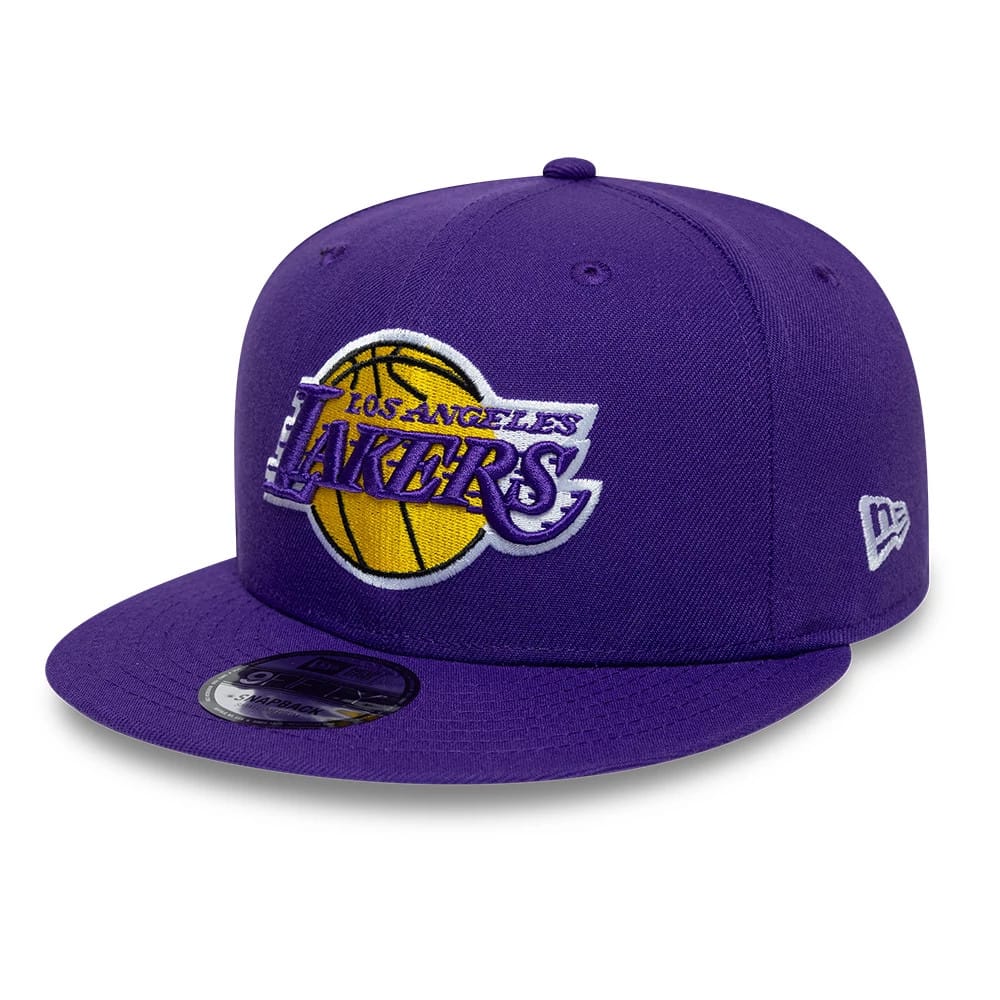 Pictured is this NBA LA Lakers 9FIFTY Snapback cap in purple. 1