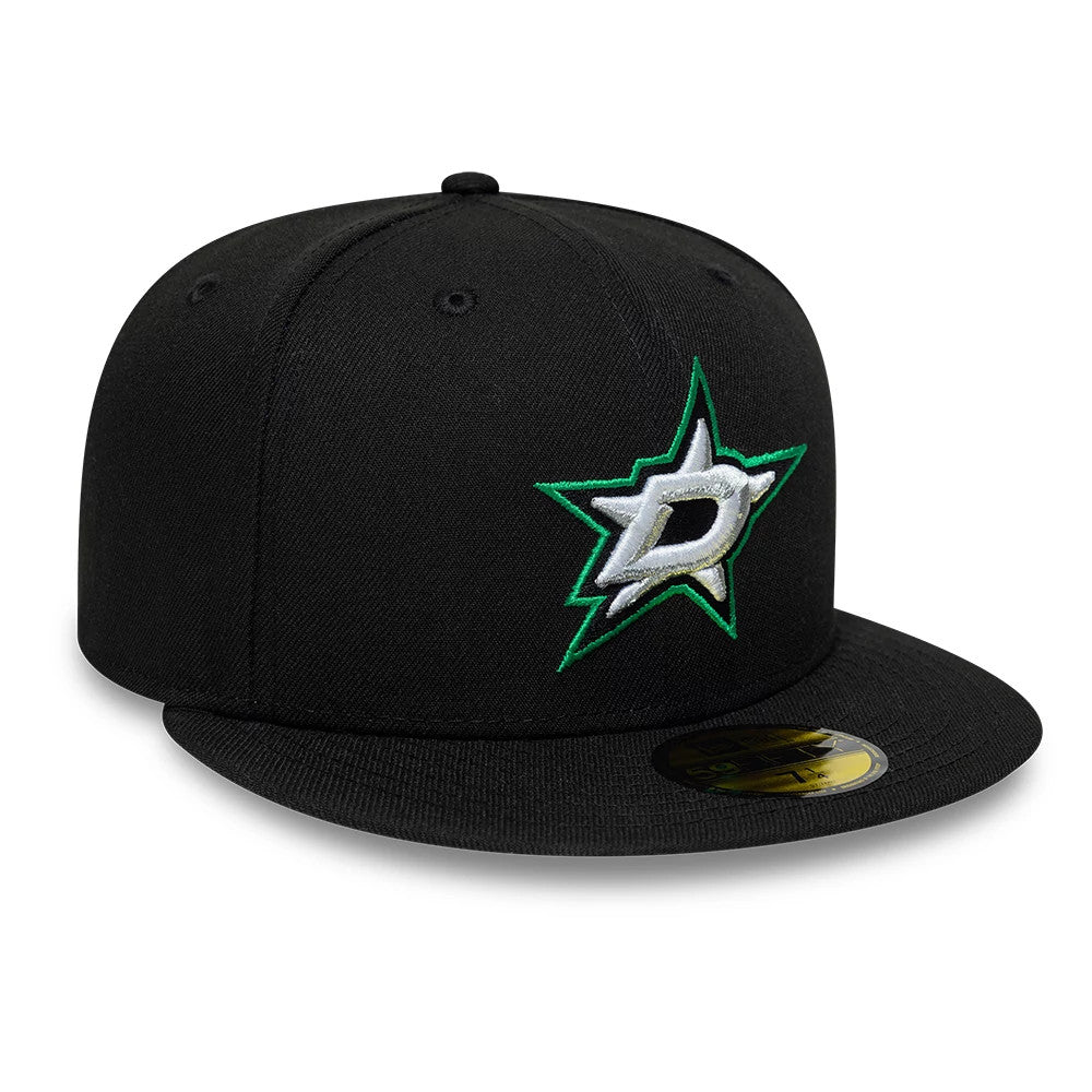 Pictured is this NHL Basic Dallas Stars 59FIFTY Fitted cap in Black. 4